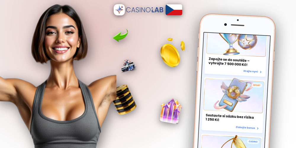 Tři kroky aktivace Lab promo kódu: registrace, zadání LABPLAY77 a vklad s bonusem