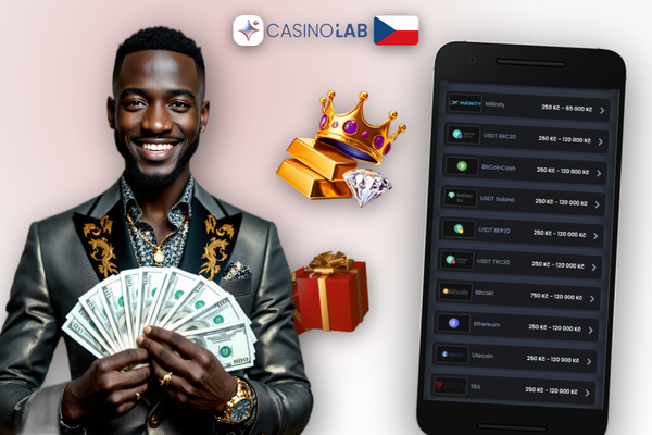 Srovnání platebních metod karta, e-peněženka a krypto pro vklad v Lab Casino